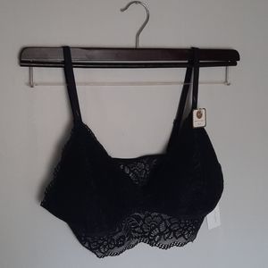 Adrienne Vittadini black lace Bralette